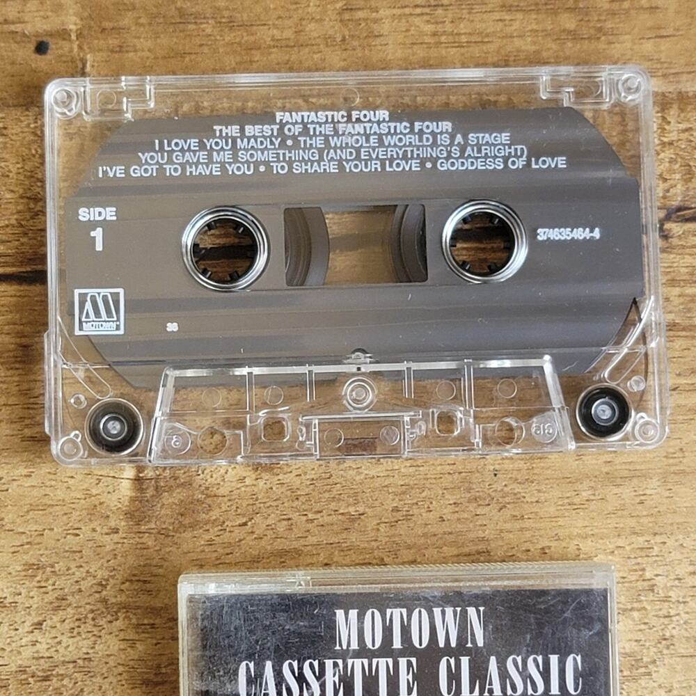 Vtg 1969 Motown Cassette Classic THE BEST OF THE FANTASTIC FOUR Cassette Tape - Picture 3 of 4